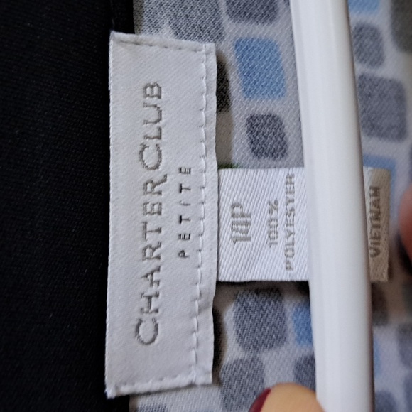 Charter Club Vibrant V-Neck High Waisted Midi Dress. Size 14 Petite - Picture 6 of 6